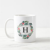Monogramm Holiday Forest Kaffeetasse (Links)