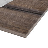 Monogramm Holz und Marmor mit personalisiertem Fam Schneidebrett (Ecke)