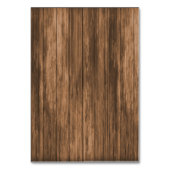 Monogramm Holzherzen mit Wildblume - Platzkarten Tischnummer (Rückseite)