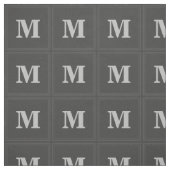 Monogramm-Holzkohlequadrate Stoff (Muster)