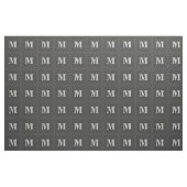 Monogramm-Holzkohlequadrate Stoff (Fat Quarter (45,7 x 55,9 cm))