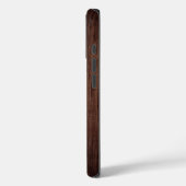 Monogramm Holzkörner aus Holz Personalisierter Nam Case-Mate iPhone Hülle (Rückseite / Links)