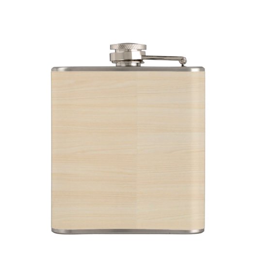 Monogramm Holzkörner Flachmann (Rückseite)