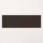 Monogramm horizontale Streifen braun und weiß Yogamatte (Rückseite (Horizontal))