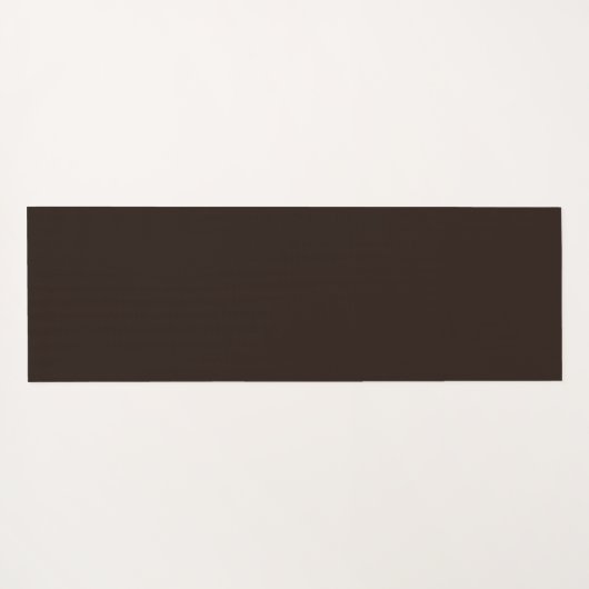 Monogramm horizontale Streifen braun und weiß Yogamatte (Rückseite (Horizontal))