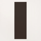 Monogramm horizontale Streifen braun und weiß Yogamatte (Rückseite)