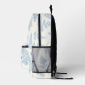 Monogramm hübsch-Blau-Weiß-Muster Bedruckter Rucksack (Rechts)