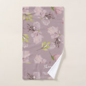 Monogramm Hübsch moderne rustikale Fruchtfarbe Badhandtuch Set (Handtuch)