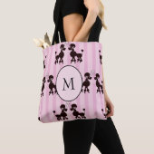 Monogramm Hübsch-rosa-Paddel-Lover Tasche (Von Nahem)