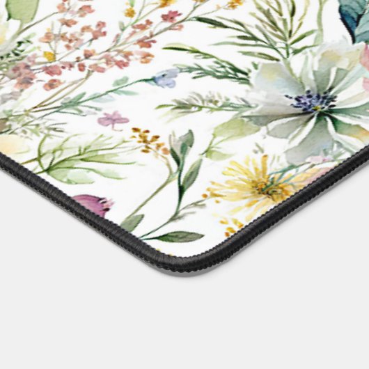 Monogramm hübsche Pastellfarben Schreibtischunterlage (Ecke)