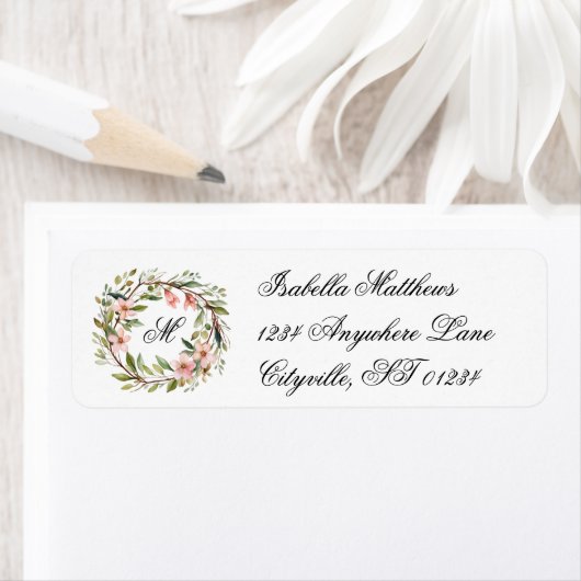 Monogramm Hübsche Twig-Wildblume (Insitu)