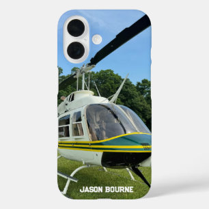 Monogramm Hubschrauber Foto, Coole und Stylische L iPhone 16 Hülle