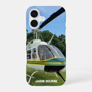 Monogramm Hubschrauber Foto, Coole und Stylische L iPhone 16 Hülle
