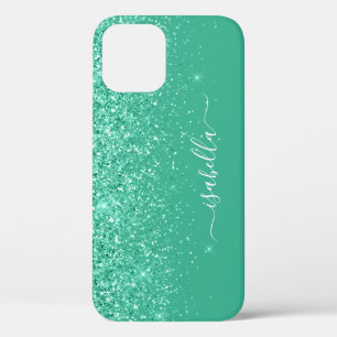 Monogramm-Hülle für Mobiltelefone Grüner Schriftna Case-Mate iPhone Hülle