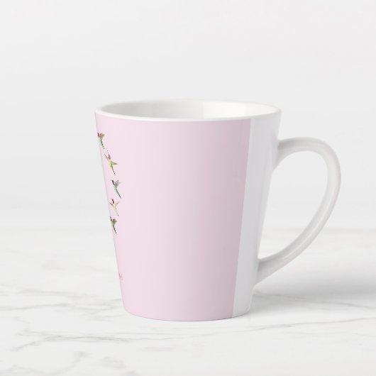 Monogramm Hummingvögel Milchtasse (Rechts)