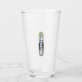 Monogramm I - 16 oz Glas (Vorderseite)