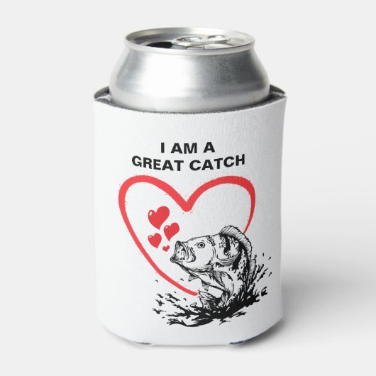 Monogramm I BIN EINE GROSSE FANGLiebe Dosenkühler (Kanne Vorderseite)