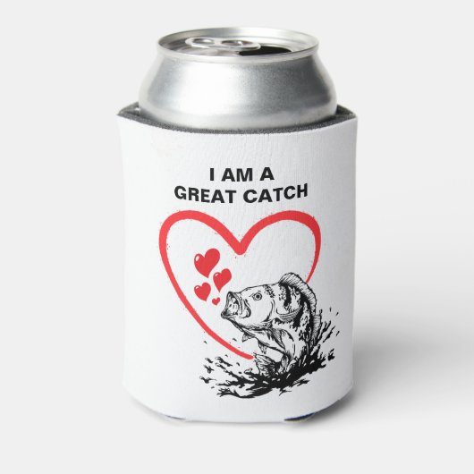 Monogramm I BIN EINE GROSSE FANGLiebe Dosenkühler (Kanne Rückseite)