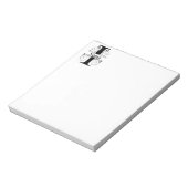 Monogramm I - Erste Schreibfläche Notizblock (Rotiert)