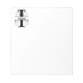 Monogramm I - Erste Schreibfläche Notizblock (Vorderseite)