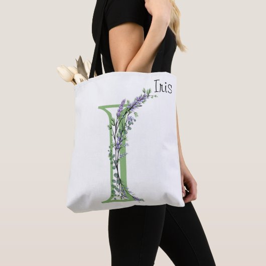 Monogramm I Lavendel Eucalyptus Tasche (Von Nahem)