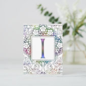 Monogramm I Postkarte (Stehend Vorderseite)