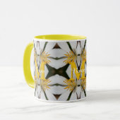 Monogramm Ihr Initial Name Florale Personalisierte Tasse (Vorderseite Links)