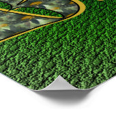 Monogramm Ihr Name Initial B Daisies Poster (Ecke)