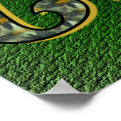 Monogramm Ihr Name Initial C Daisies Poster (Ecke)