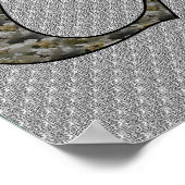 Monogramm Ihr Name Initial C Hydrangea Poster (Ecke)