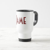 Monogramm Ihr Name Reisebecher (VorderseiteRechts)