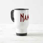 Monogramm Ihr Name Reisebecher (Vorderseite Links)