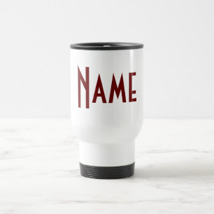 Monogramm Ihr Name Reisebecher