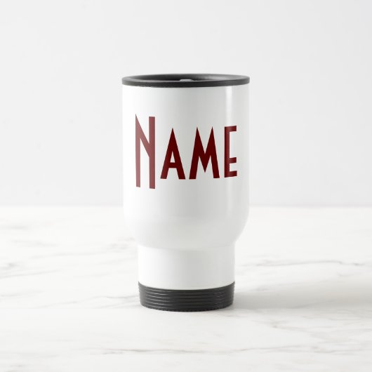 Monogramm Ihr Name Reisebecher (Mittel)