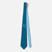 Monogramm Ihr Name Sondergeschenk Belogene Ozeane Krawatte (Vorderseite)