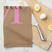 Monogramm Ihr Name Sondergeschenk erhalten eins Geschirrtuch (Viertel Falte)