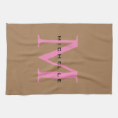 Monogramm Ihr Name Sondergeschenk erhalten eins Geschirrtuch (Horizontal)