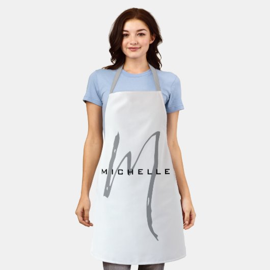 Monogramm Ihr Name Sondergeschenk erhalten eins Schürze (Getragen)