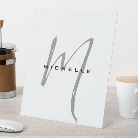 Monogramm Ihr Name Sondergeschenk erhalten eins Sockelschild (In Situ)