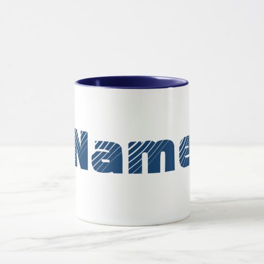 Monogramm Ihr Name Tasse (Zentrum)
