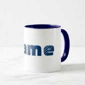 Monogramm Ihr Name Tasse (VorderseiteRechts)