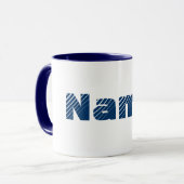 Monogramm Ihr Name Tasse (Vorderseite Links)