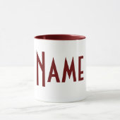 Monogramm Ihr Name Tasse (Zentrum)