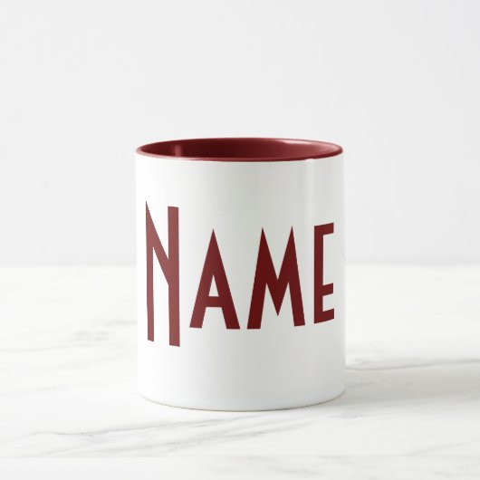 Monogramm Ihr Name Tasse (Zentrum)