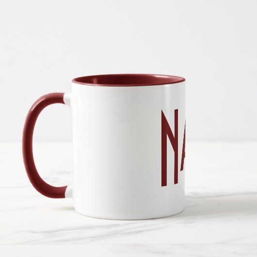 Monogramm Ihr Name Tasse (Links)