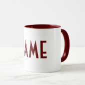 Monogramm Ihr Name Tasse (VorderseiteRechts)