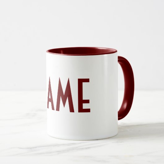 Monogramm Ihr Name Tasse (VorderseiteRechts)