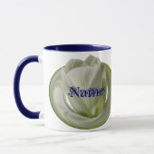 Monogramm Ihr Name Tulip Floral Tasse (Links)