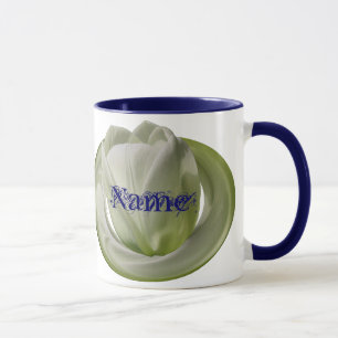 Monogramm Ihr Name Tulpen Blumen Personalisiert Tasse