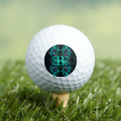 Monogramm Ihrer Anfangsbuchstabe Lily Kunst Person Golfball (Insitu T-Shirt)